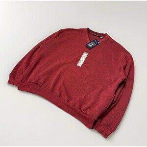 VTG NWT L Pga Tour Golf Knit Fleece Lined Crewneck Sweatshirt Sweater Golfing